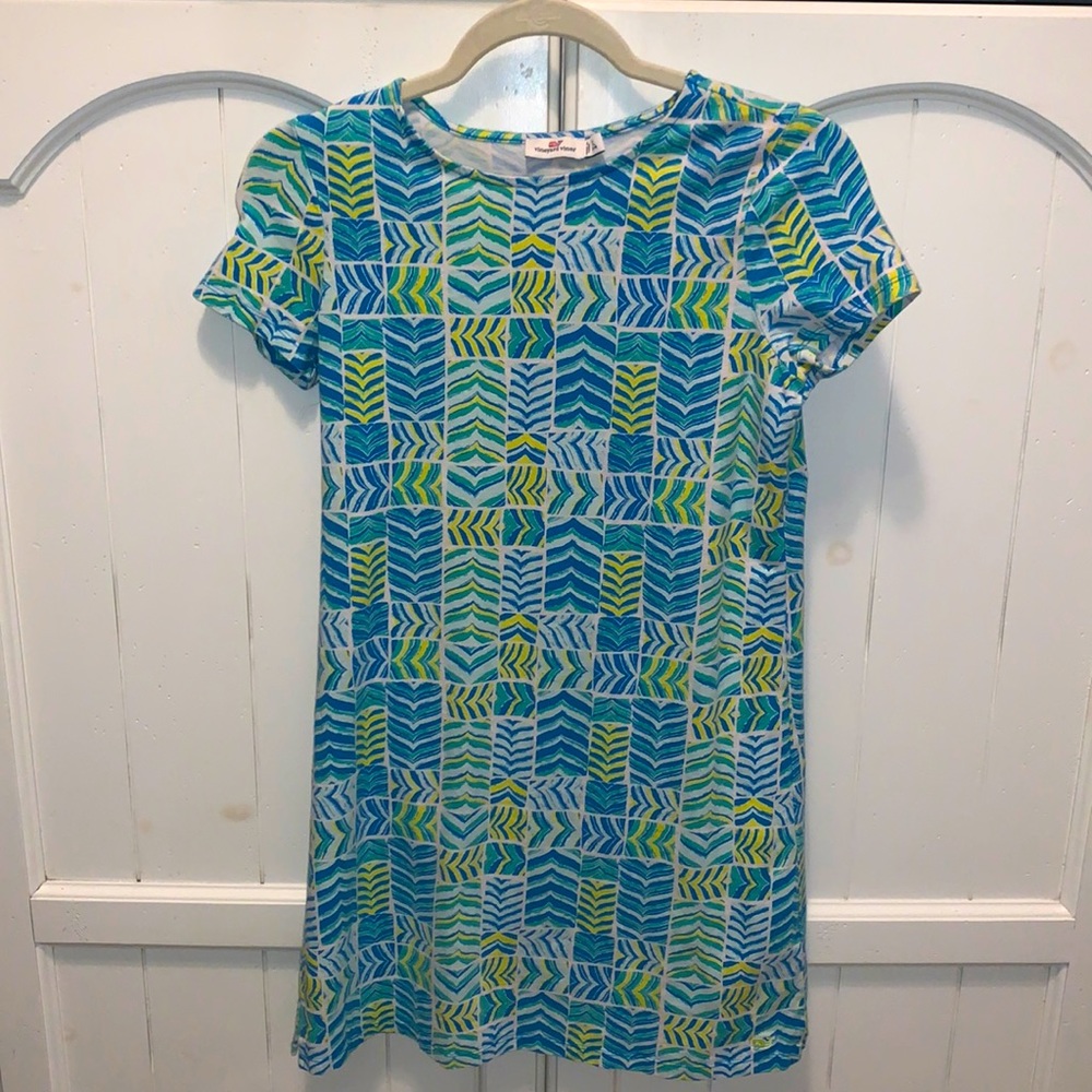 Vineyard Vines Girls Whale Tail Dress EUC size L